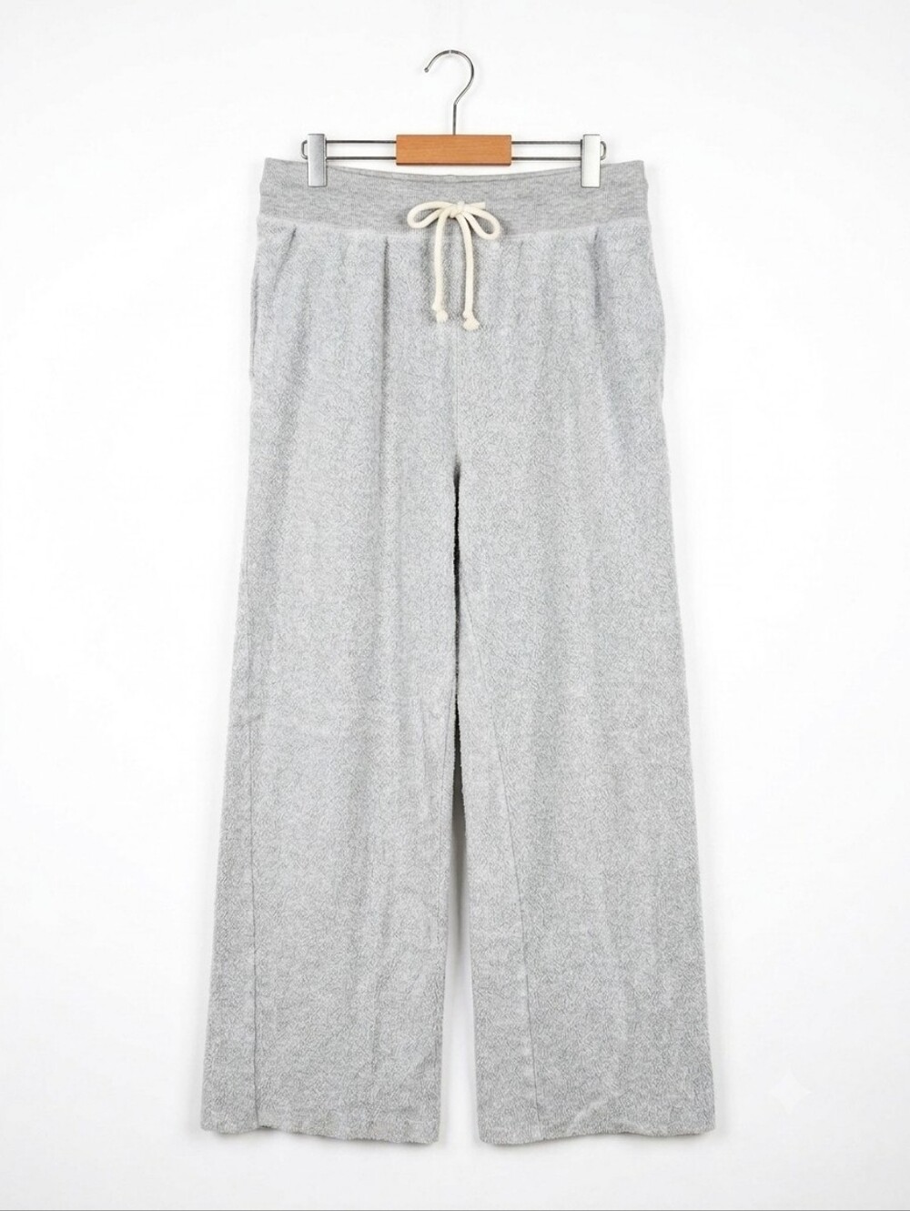 Aerie Hometown Holiday Skater Pant in Plush Sherpa Grey Small